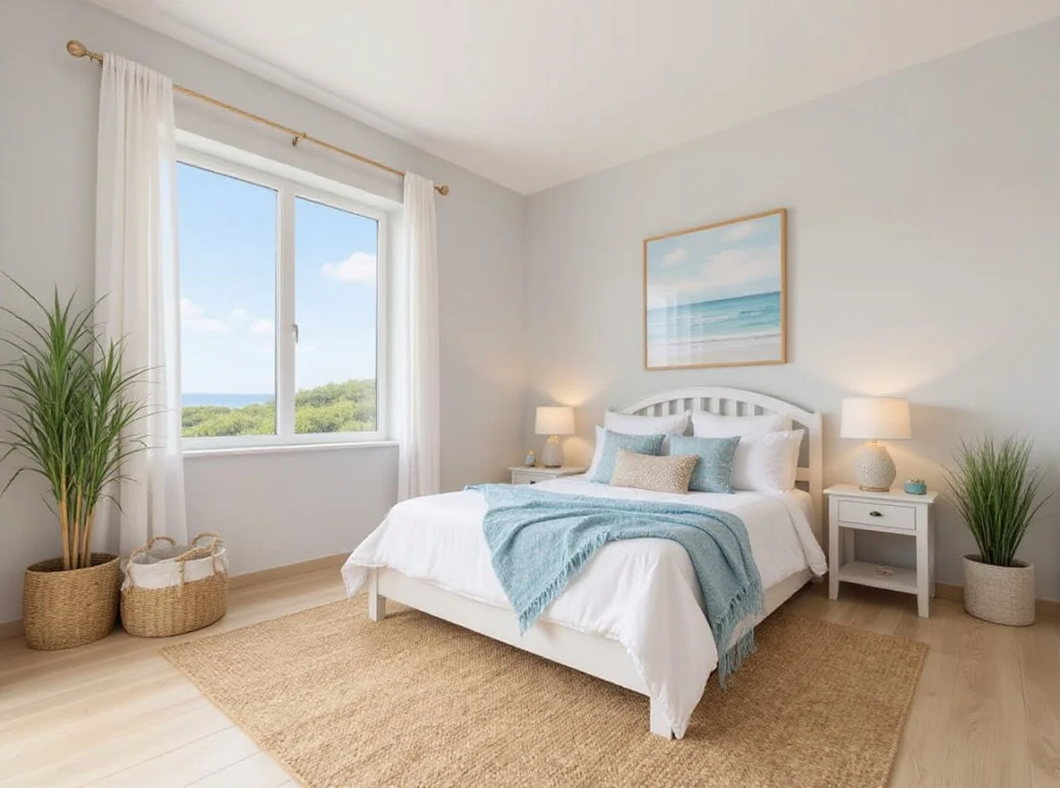 Bedroom — Coastal, Driftwood & Pale Blue