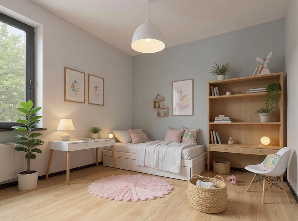 Kids' Room — Playful Modern, Pastel & Oak